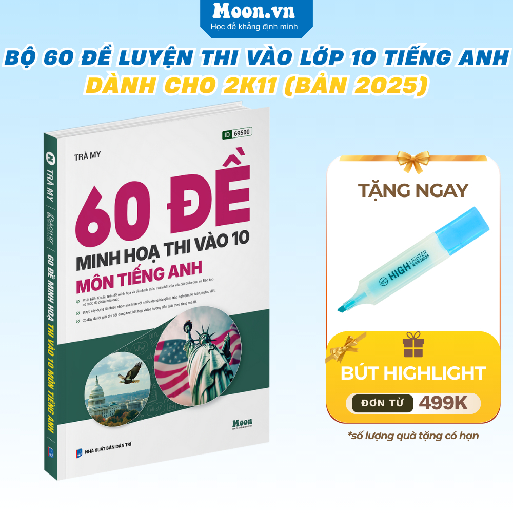 Sách - Bộ 60 Đề Ôn Thi Lớp 10 Môn Tiếng Anh Dành Cho Học Sinh Lớp 9 Lên 10 Phiên Bản 2026