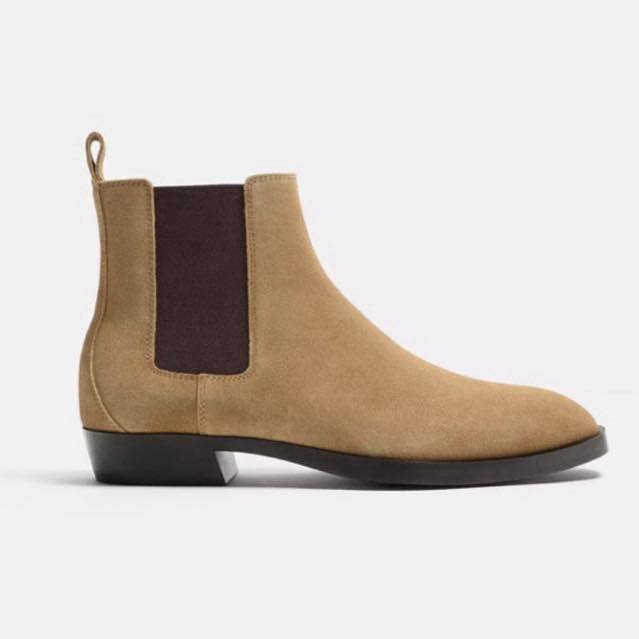 Giày boots Zara authentic SAND BROWN | 2002/420/107 size 40