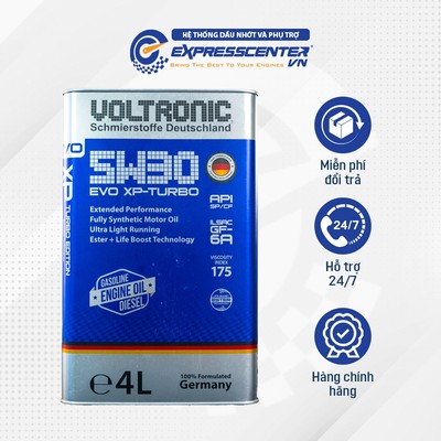 Dầu Nhớt Xe Oto Voltronic EVO XP-TURBO 4T Edition 5w30 1L/4L