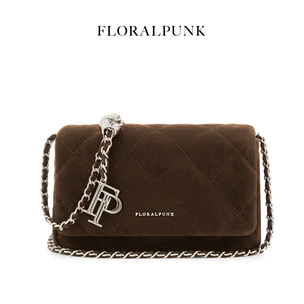 Túi xách Floralpunk Ivy Chain Bag - Suede Brown