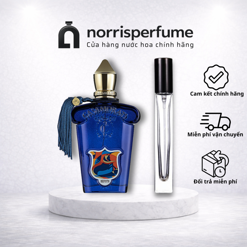 [Chính hãng] Nước hoa Unisex 10ml Xerjoff Casamorati Mefisto tươi mát, nam tính, lịch lãm