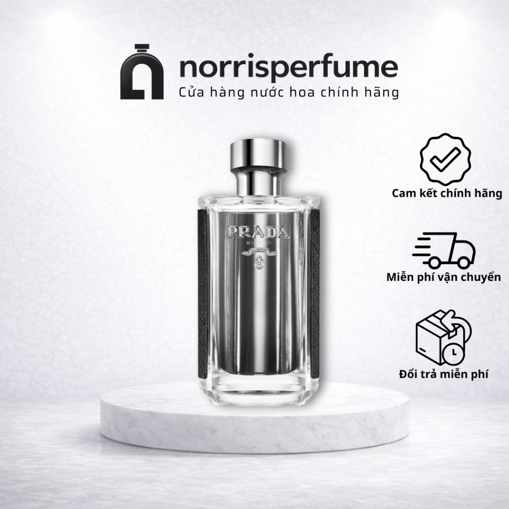 [Chính hãng] Nước hoa nam Prada Milano L'Homme EDT 100ml, nam tính, lịch lãm