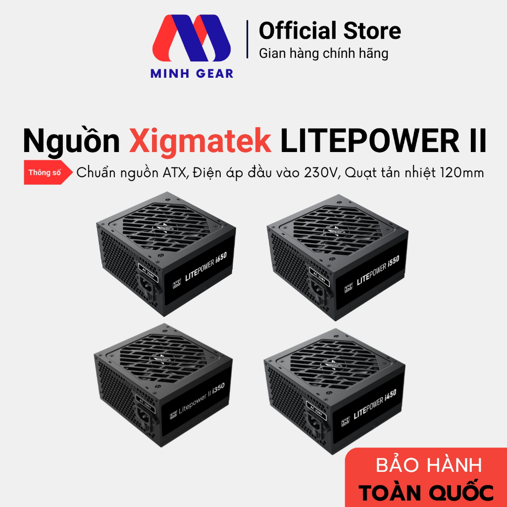 Nguồn Máy Tính Xigmatek LITEPOWER II i350 /i450 /i550 /i650 - Hàng Chính Hãng