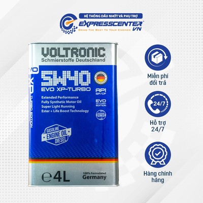 Dầu Nhớt Xe Oto Voltronic EVO XP-TURBO 4T Edition 5w40 1L/4L
