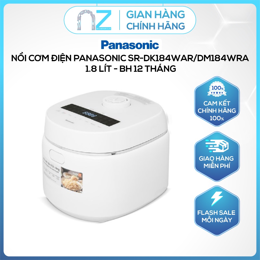 [ Chính Hãng ] Nồi cơm điện Panasonic SR-DK184WRA/DM184WRA 1.8 lít - BH 12 tháng