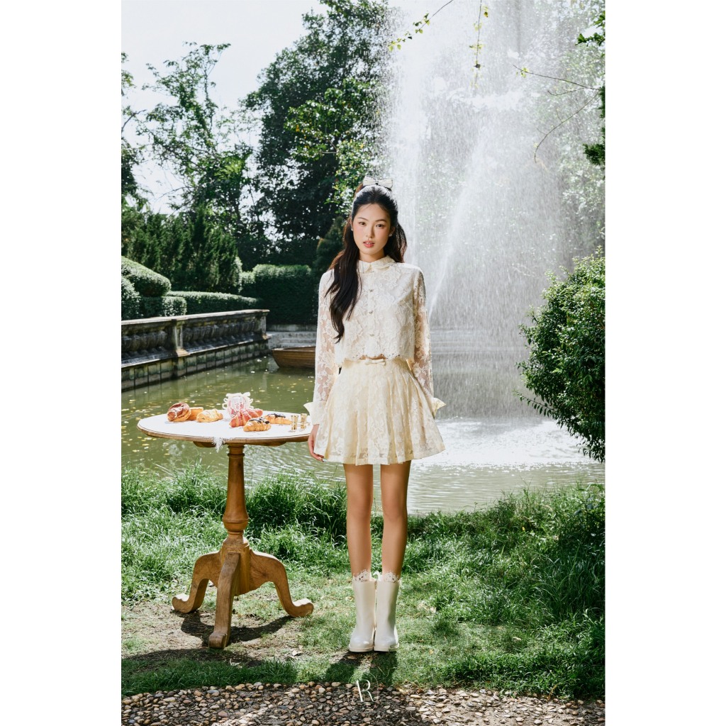 Ara -  Set (có bán rời) Áo sơ mi ren Al168 Chân váy ren xoè xếp li CV79 Mylan Set