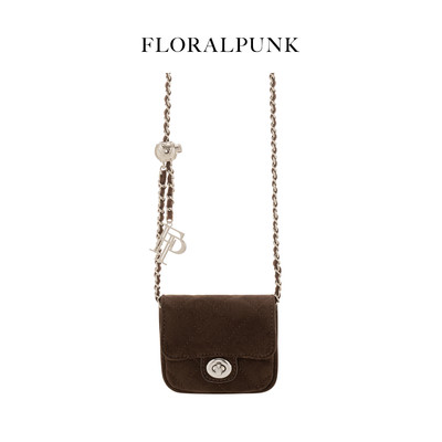 Túi / Ví đeo chéo Floralpunk Ivy Chain Nano - Suede Brown