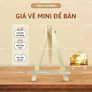 Giá vẽ gỗ mini, giá đỡ điện thoại để bàn, kệ đỡ tranh mini