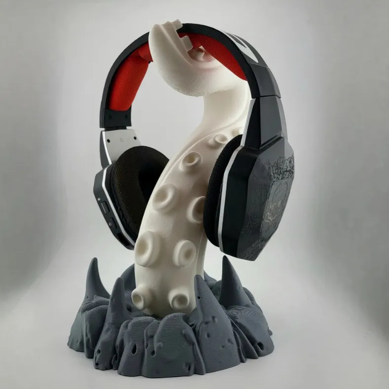 Giá Treo Tai Nghe Bạch Tuộc Phong Cách Gothic, Kệ Để Headset Gaming Decor