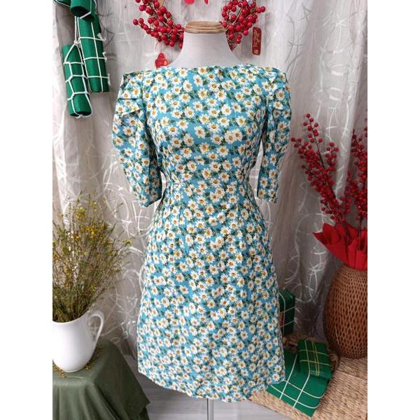 TUTUSTORE thanh lý - Đầm hoa cúc bay bồng bymo - SIZE M
