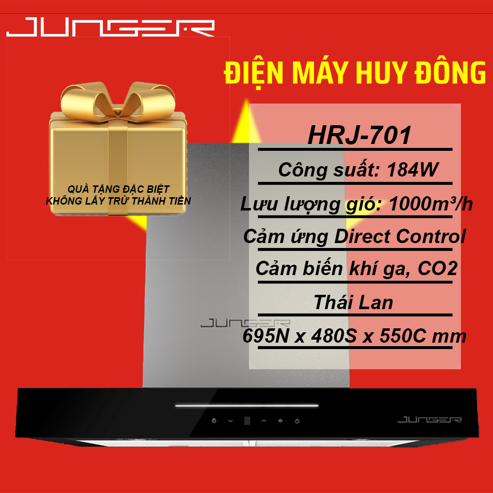 Máy hút mùi âm tủ Junger HRJ-701