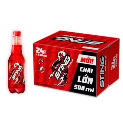 [HỎA TỐC HCM] Thùng 24 Chai Sting Dâu Chai 500ml