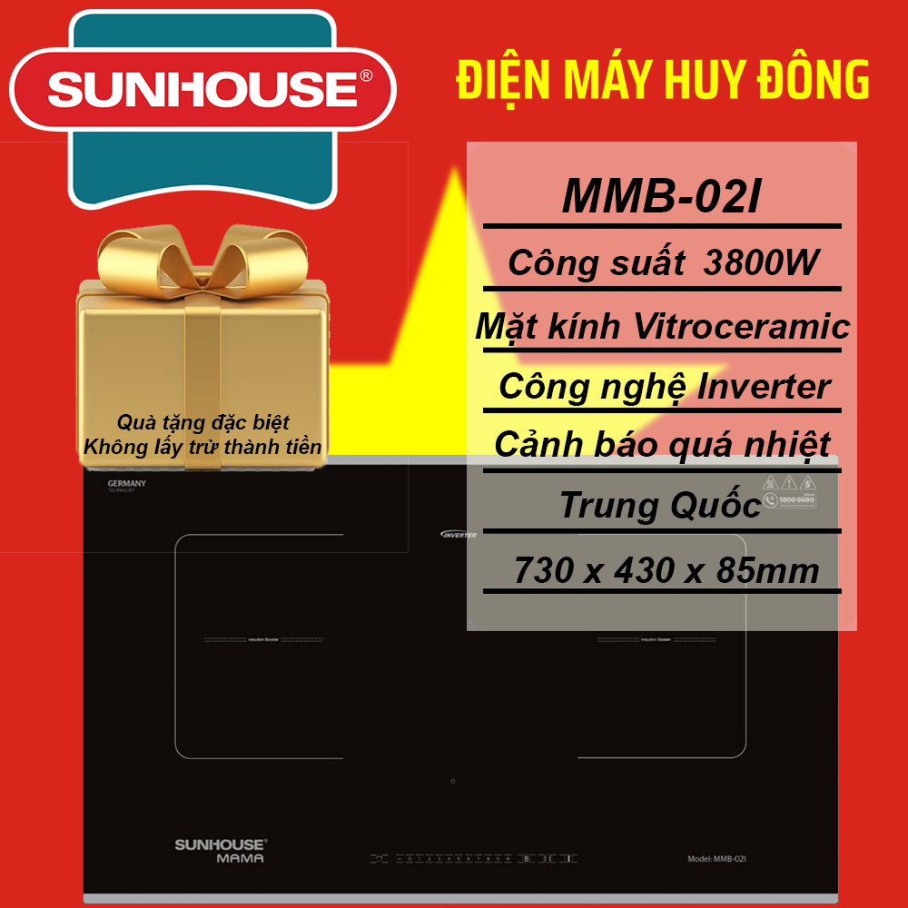 BẾP ĐÔI ĐIỆN TỪ SUNHOUSE MAMA MMB-02I