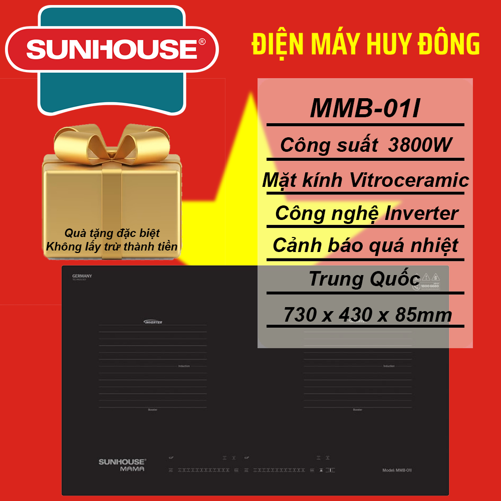 BẾP ĐÔI ĐIỆN TỪ SUNHOUSE MAMA MMB-01I