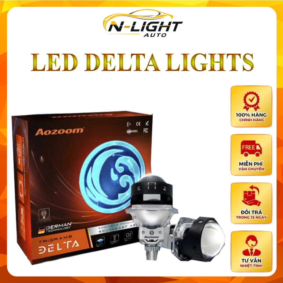 LED DELTA LIGHTS - Công Suất 40W - 50W (士2W)- Bảo Hành 3 Năm