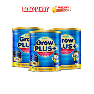 Sữa GrowPLUS+ Xanh Hỗ Trợ Trẻ Biếng Ăn Tăng Cân Phát Triển Chiều Cao Lon 1.5kg Từ 1-2 Tuổi-Bibo Mart