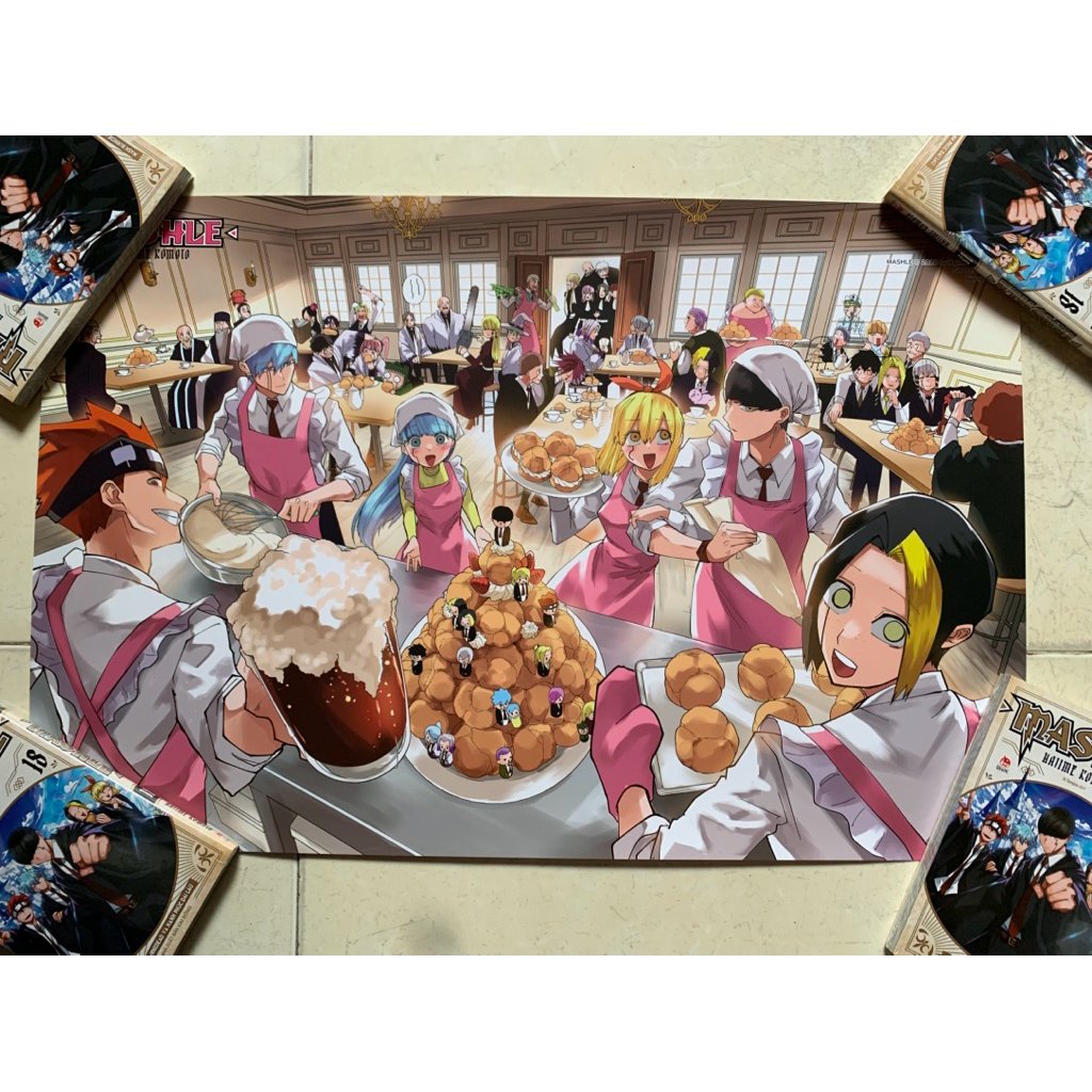 Bọc sách Mashle tập 18 seal tặng kèm card, poster + ống