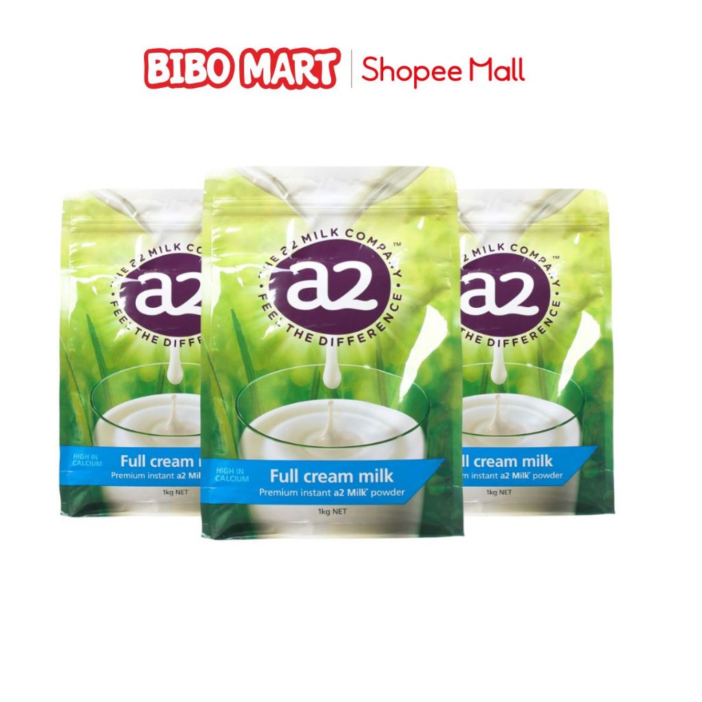 Sữa Bột Nguyên Kem A2 Full Cream Úc Bổ Sung Canxi Phát Triển Xương Cho Bé Trên 1 Tuổi 1kg-Bibo Mart