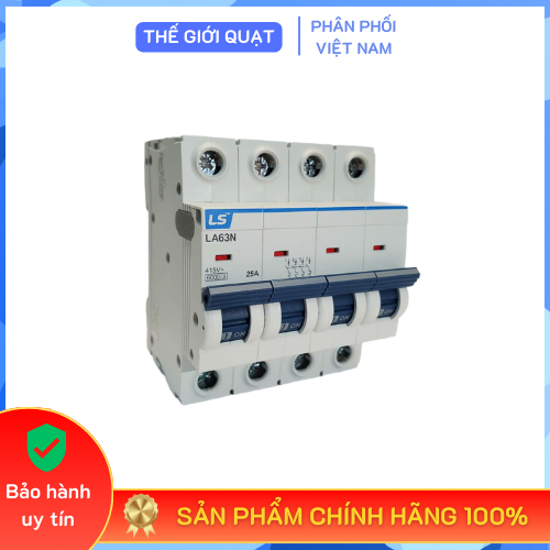 [HỎA TỐC] Cầu dao tự động MCB 4 pha LS LA63N (25A - 32A - 40A - 50A - 63A - 80A)