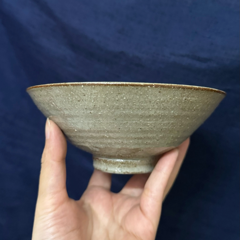 [Gốm Nhật] Chawan Hakeme Hirachawan - Hộp gỗ