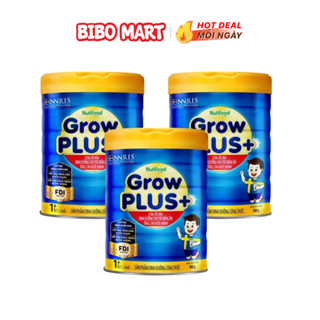 Sữa GrowPLUS+ Xanh Hỗ Trợ Trẻ Biếng Ăn Tăng Cân Phát Triển Chiều Cao Lon 900g Từ 1-2 Tuổi-Bibomart