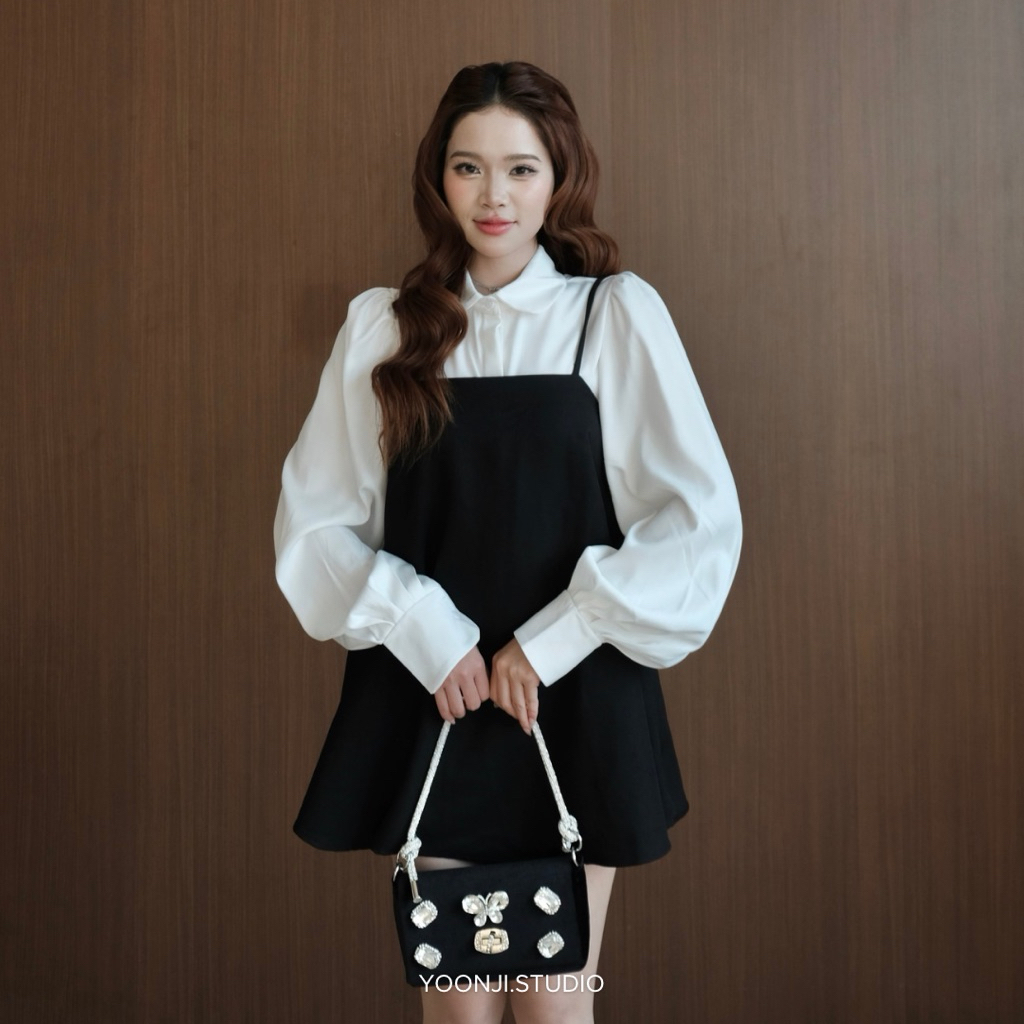 YOONJI - Yếm váy hai dây dáng xoè ( tuỳ chọn áo phối cùng)