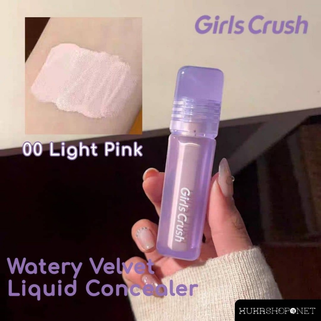 GIRLS CRUSH CHÍNH HÃNG Kem Làm Sáng Che Khuyết Điểm Girls Crush Matte Velvet Concealer Mỏng Mịn 8g