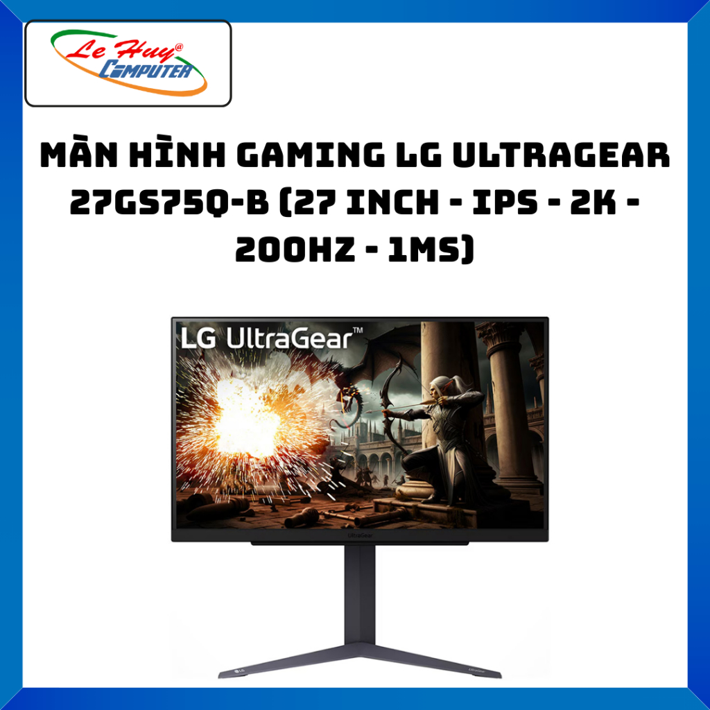 Màn Hình Gaming LG UltraGear 27GS75Q-B - Hàng Chính Hãng