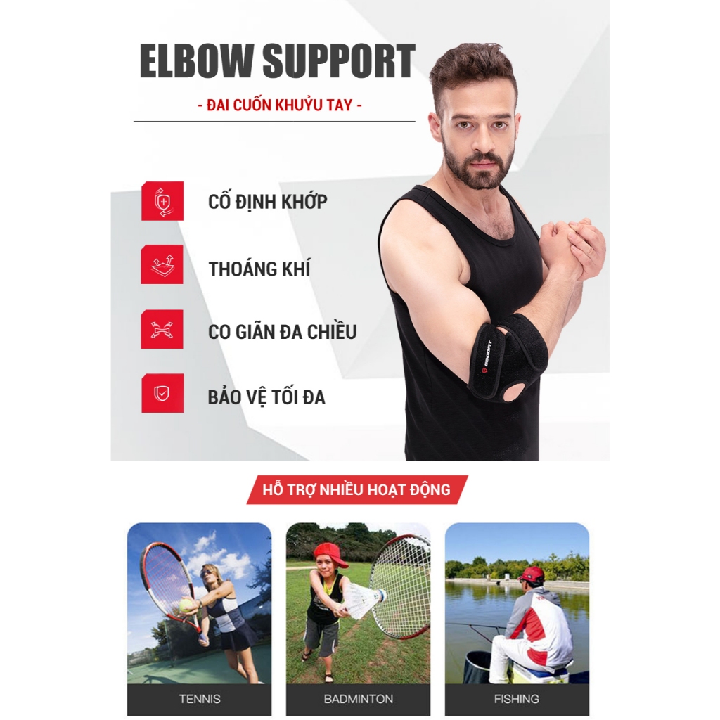 Băng bảo vệ khuỷu tay GoodFit GF401E