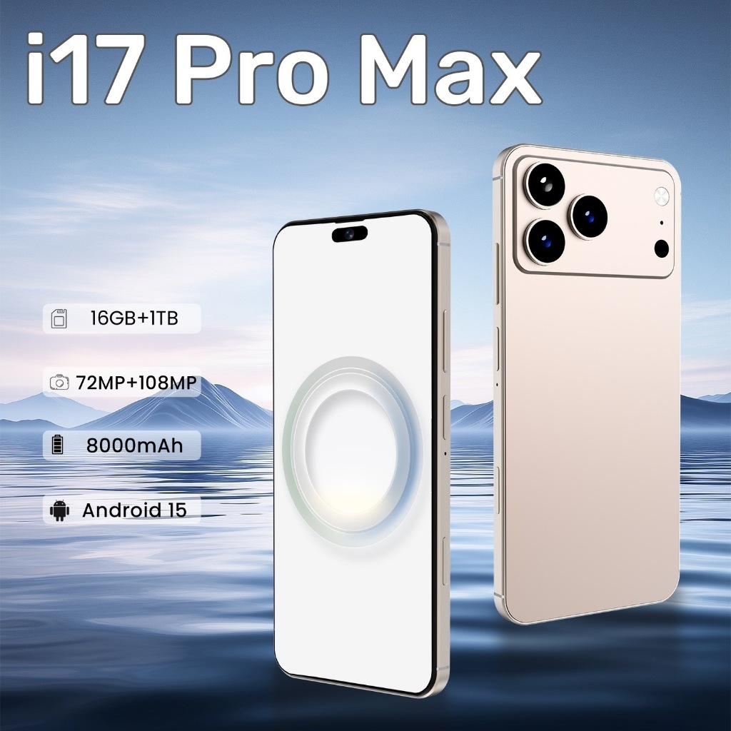 2025 i17 Pro Max 256G điện thoại thông minh 6.8inch HD đt máy tính điện thoại rẻ cho học sinh 3G/4G/