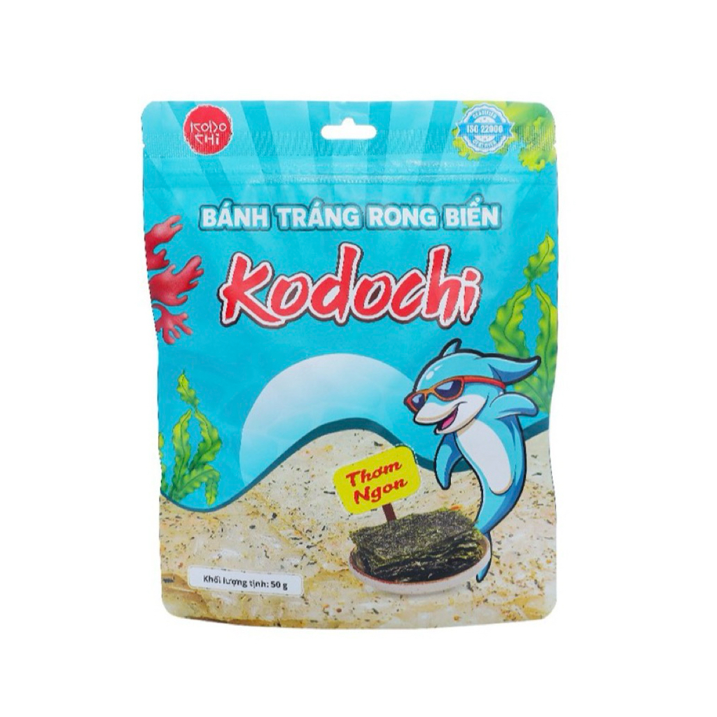 Combo 2 gói bánh tráng rong biển Kodochi (50g/gói)