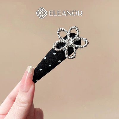 Kẹp tóc nữ Eleanor Accessories thiết kế hình hoa chấm bi kẹp tóc mái phụ kiện tóc 11390