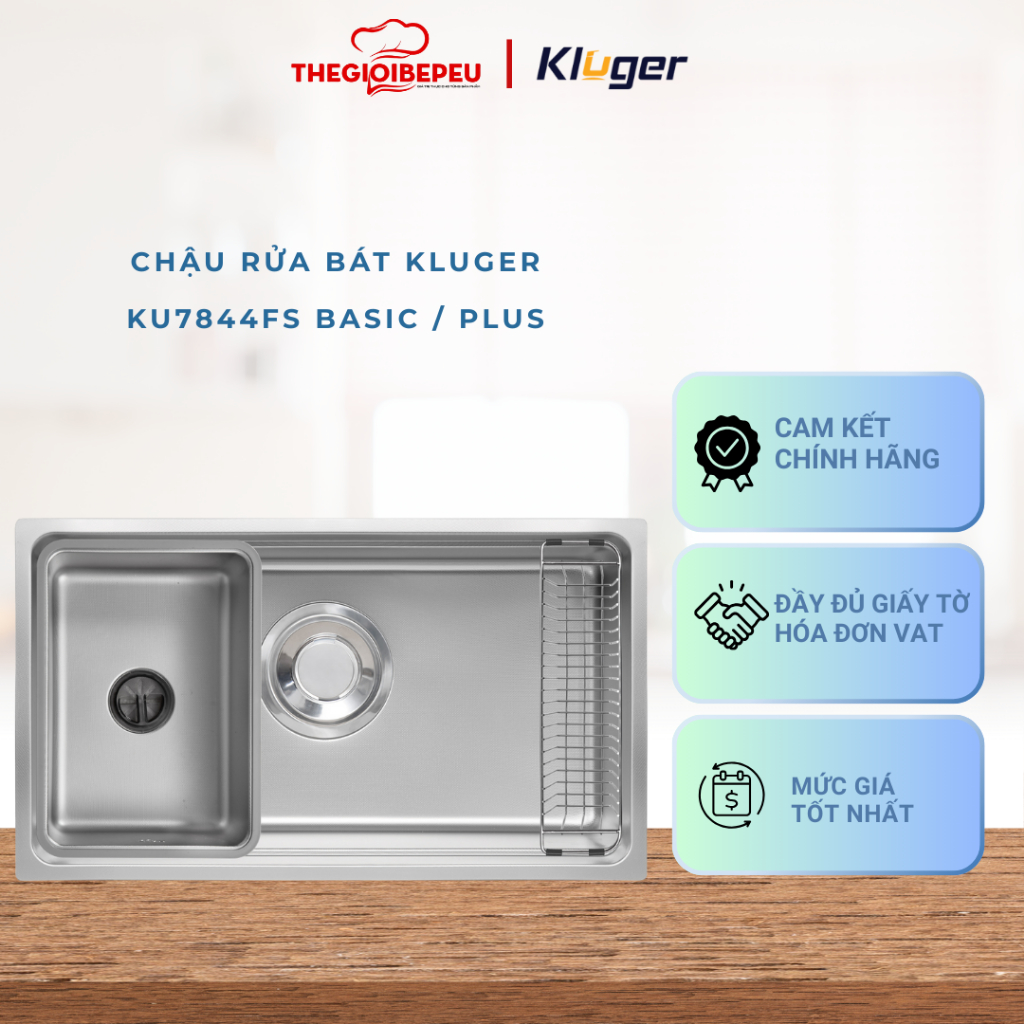 Chậu rửa bát Kluger KU7844FS bộ sưu tập MOD SERIES