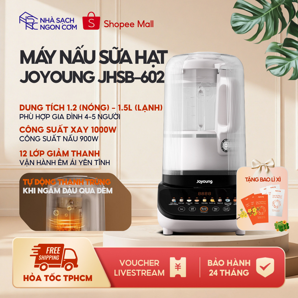 Máy nấu sữa hạt đa năng Joyoung JHSB-602 Pro - BH 24 tháng
