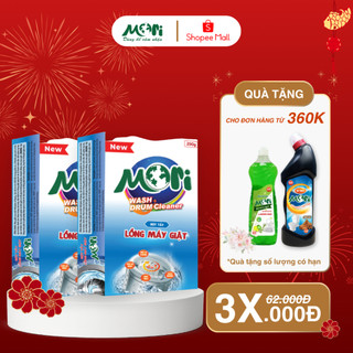 [combo] Tẩy mốc gioăng cao su 100gr, tẩy lồng máy giặt Mori 250g, vệ sinh máy giặt toàn diện MR026