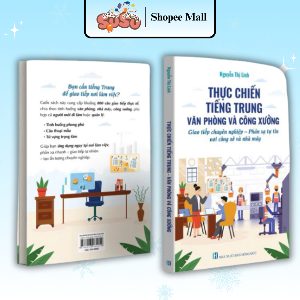 Sách-Thực chiến tiếng trung văn phòng và công xưởng(có file nghe)