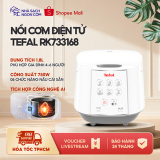 [TẶNG HỘP] Nồi cơm điện tử TEFAL Easy Rice 1.8 lít RK733168 - chính hãng - BH 24 tháng