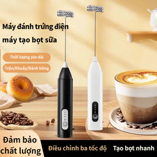 Máy Đánh Trứng Đánh Sữa Và Tạo Bọt Cafe Cầm Tay Không Dây Chính Hãng 3 Cấp Độ