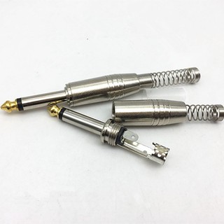 Túi 6 cái Jack hàn dây micro 6 ly mono dạng thẳng , jack micro 6 ly - CL13