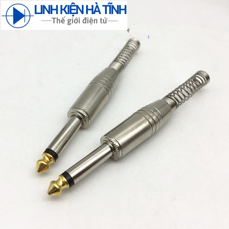 Túi 6 cái Jack hàn dây micro 6 ly mono dạng thẳng , jack micro 6 ly - CL13