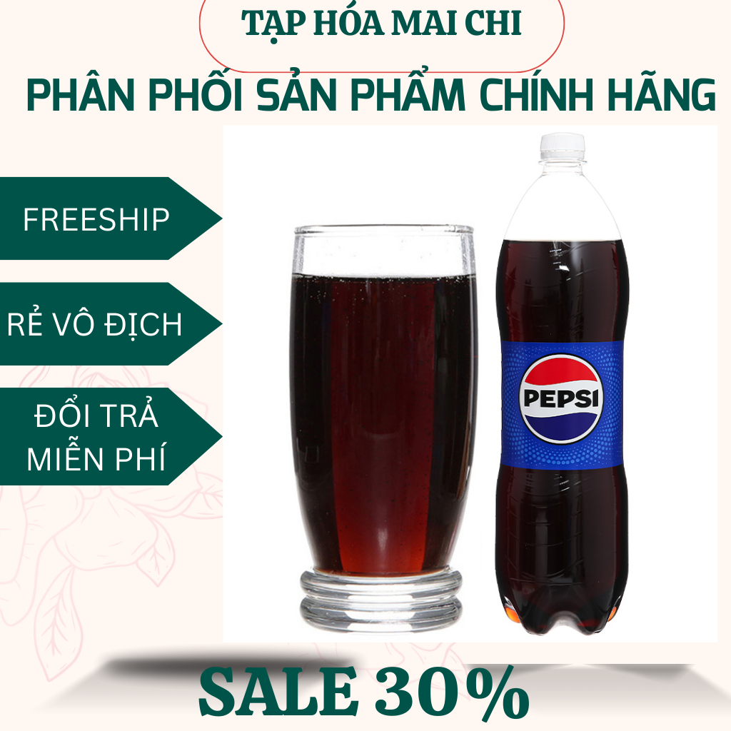 Thùng 12 chai nước ngọt Pepsi Cola 1.5 lít-HÀNG CHÍNH HÃNG
