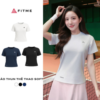 Áo tập gym yoga nữ Fitme SOFT thông thoáng, vải cao cấp co giãn 4 chiều thấm hút mồ hôi tốt ATSO02