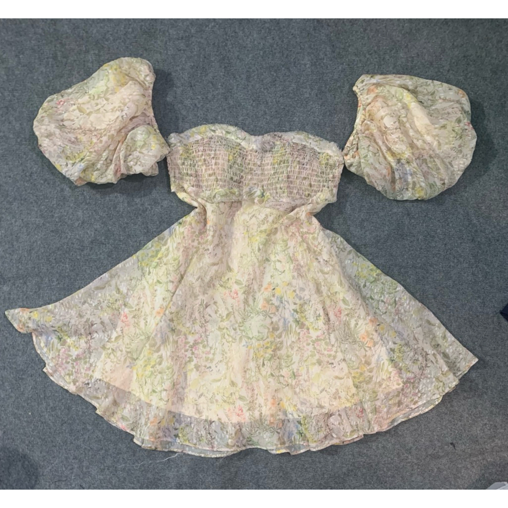 đầm hoa voan size S
