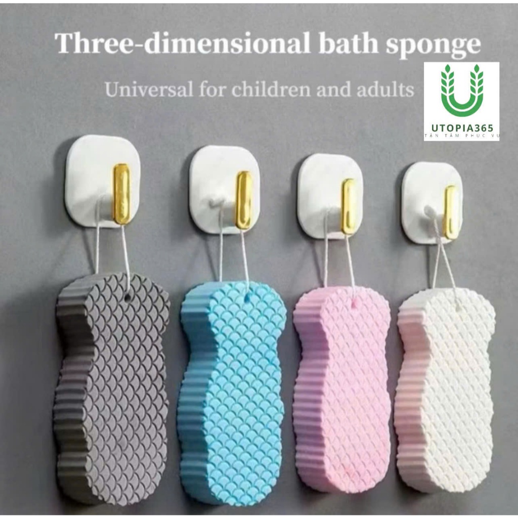 Mút tắm bọt biển mềm mại tẩy tế bào chết
