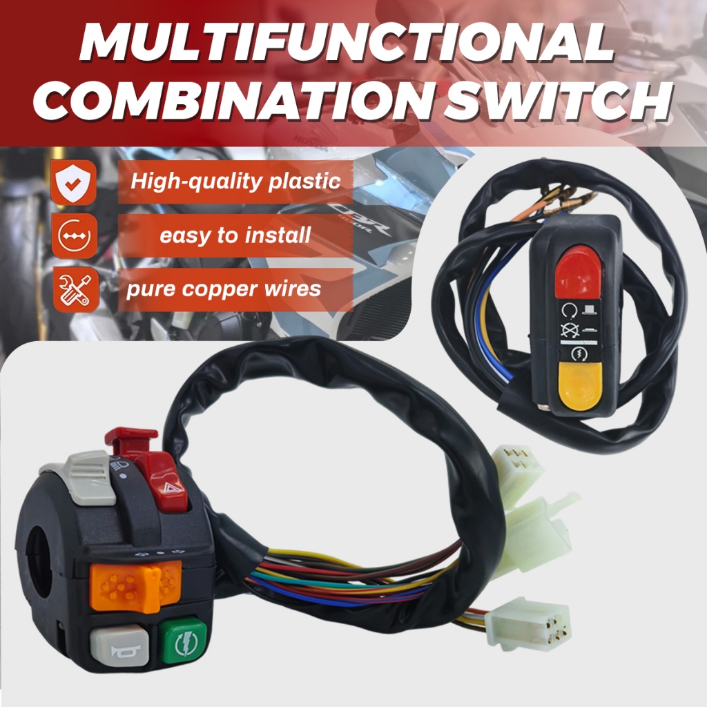 Domino Honeywell Switch Trái và Phải Carbon Xử lý cực Gắn Plug and Play