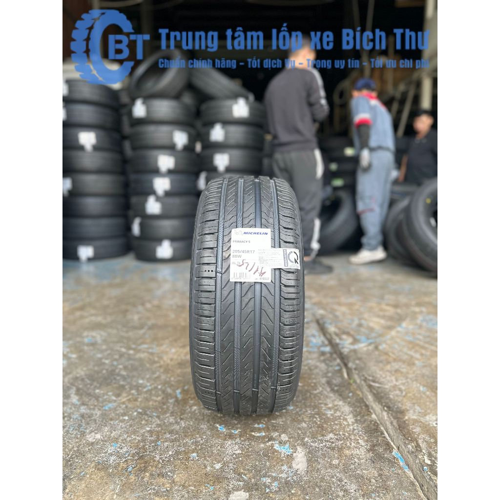 Lốp Michelin 205/45R17 88W Primacy 5 Cửa Hàng Lốp Bích Thư, Lốp Xe Êm Ái, Chất Lượng An Toàn Độ Bám 
