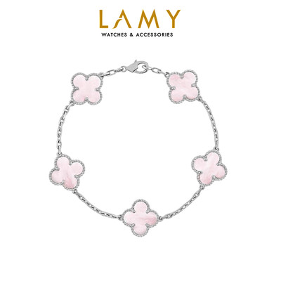 Vòng tay nam nữ LAMY Flower Clover Bracelet Silver 2265
