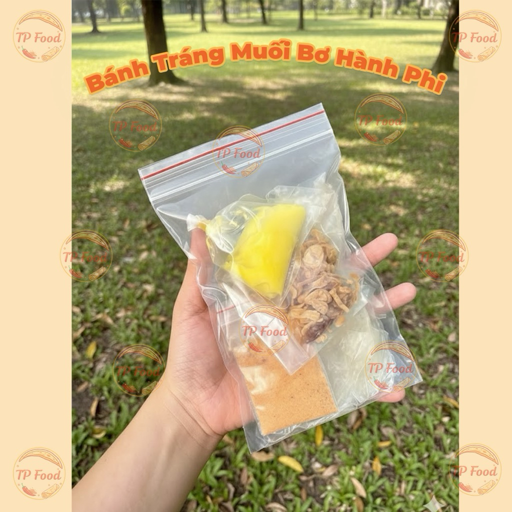 Bánh Tráng Muối Bơ Hành Phi - TP Food Bánh Tráng & Ăn Vặt