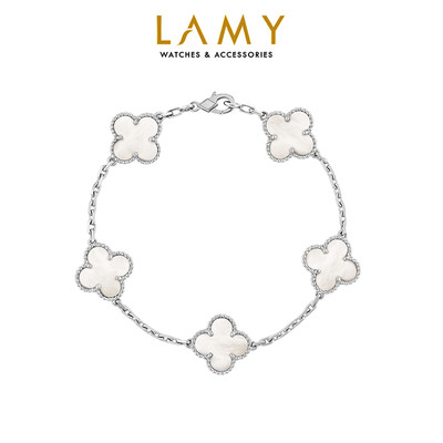 Vòng tay nam nữ LAMY Flower Clover Bracelet Silver 2265