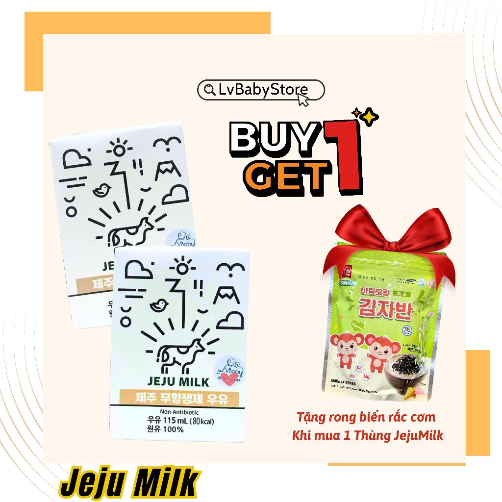 JEJU MILK – SỮA TƯƠI SIÊU SẠCH TỪ ĐẢO JEJU HÀN QUỐC[ KÈM QUÀ]
